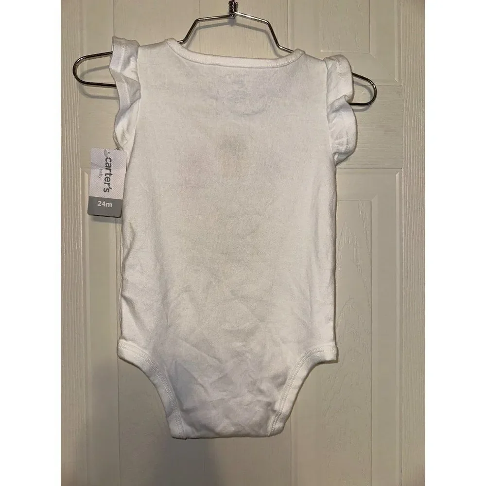Carters “Always Happy” 24M Onsie With Animals‎ Easter Bunny Rabbit